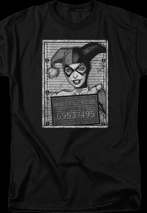 Harley Quinn Mug Shot DC Comics T-Shirt