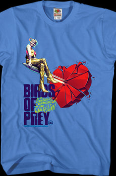 Harley Quinn Shattered Heart Birds Of Prey T-Shirt