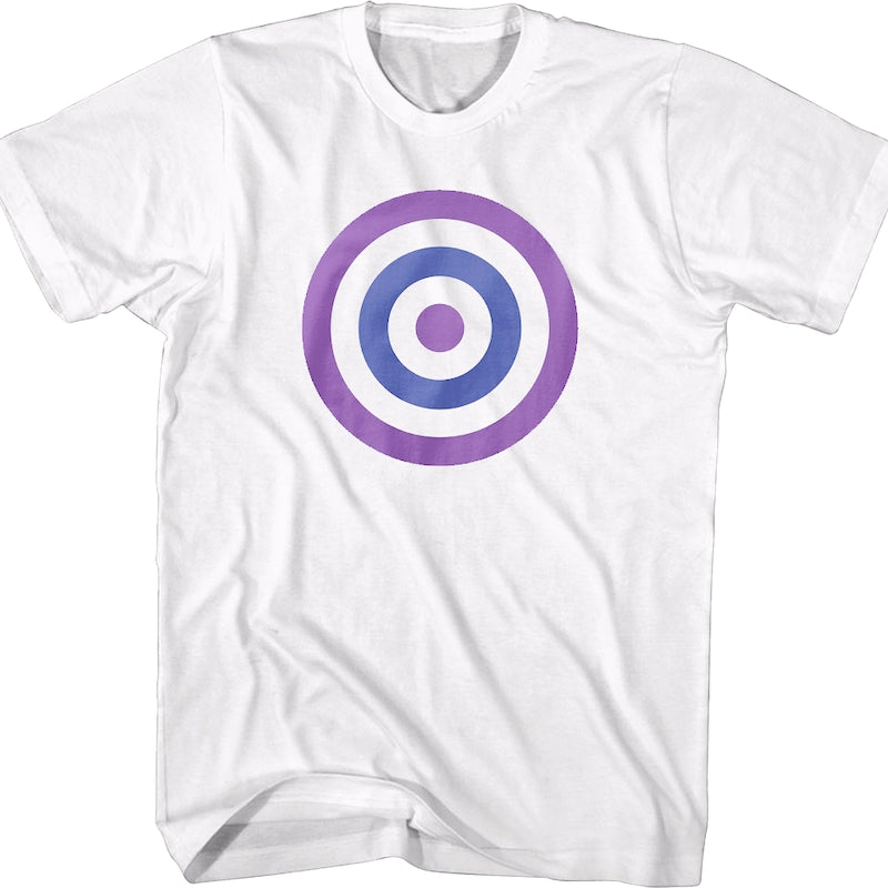 Hawkeye White Bullseye Marvel Comics T-Shirt