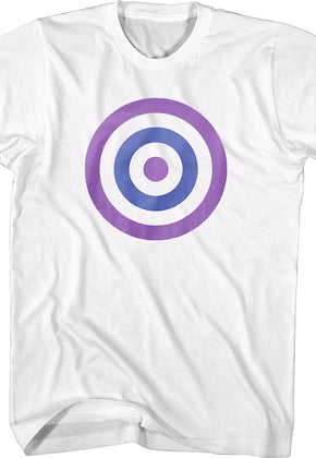 Hawkeye White Bullseye Marvel Comics T-Shirt