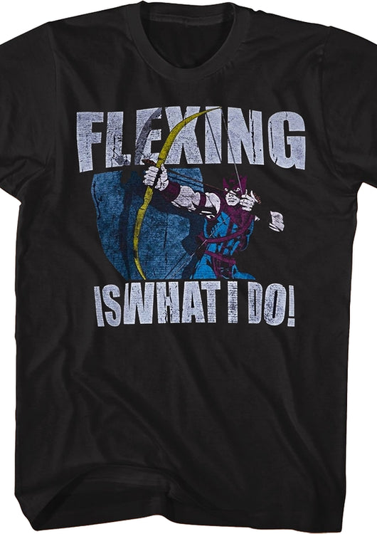 Hawkeye Flexing Is What I Do Marvel Comics T-Shirt - main product image