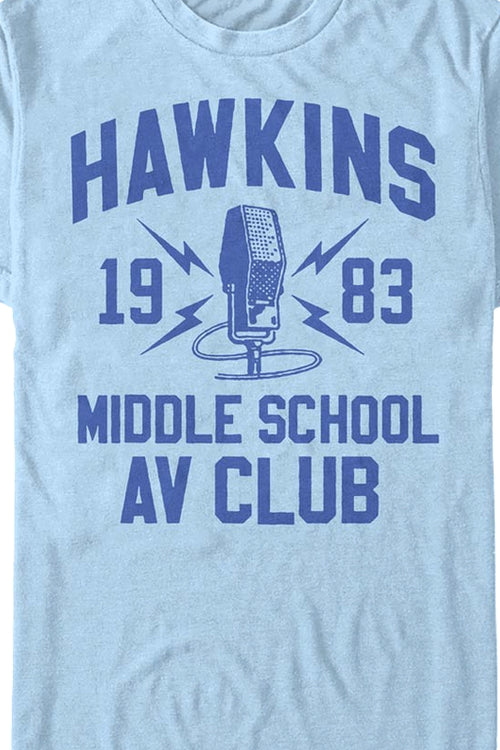 Hawkins Middle School AV Club Stranger Things T-Shirtmain product image