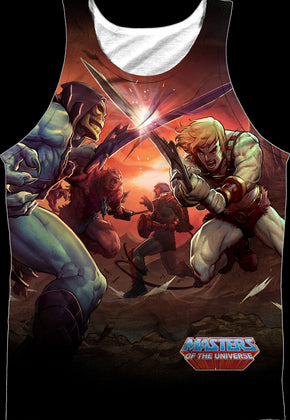 He-Man and Skeletor Battle Masters of the Universe Tank Top