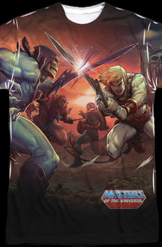 He-Man and Skeletor Battle Sublimation Shirt