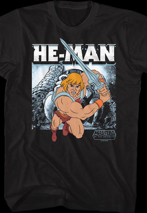 He-Man Castle Grayskull Action Pose Masters of the Universe T-Shirt