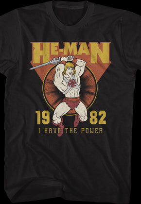 He-Man I Have The Power 1982 Masters of the Universe T-Shirt