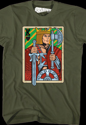 He-Man King Adam Playing Card T-Shirt