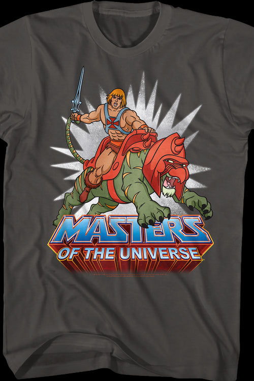 He-Man Rides Into Battle Masters of the Universe T-Shirtmain product image