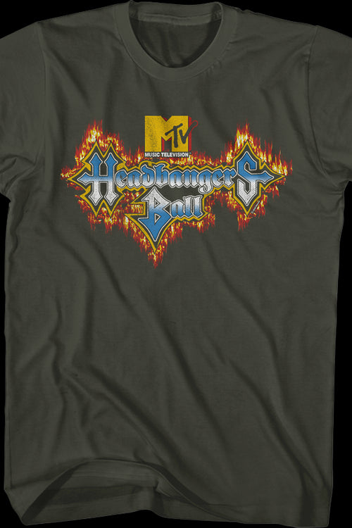 Headbangers Ball Flaming Logo MTV Shirtmain product image