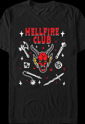 Hellfire Club Symbols Stranger Things T-Shirt