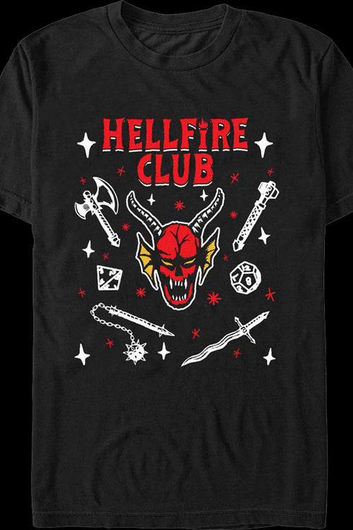 Hellfire Club Symbols Stranger Things T-Shirtmain product image