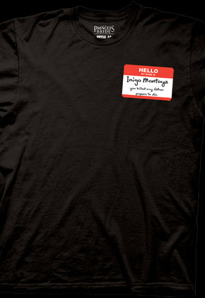 Hello My Name Is Inigo Montoya Princess Bride T-Shirt