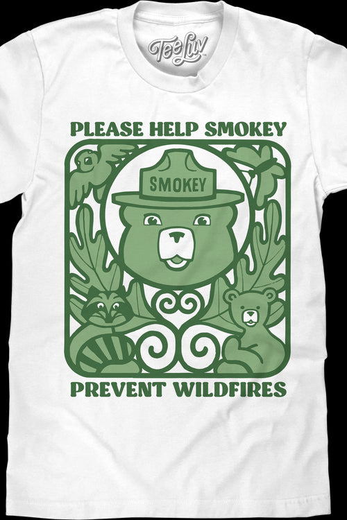 Help Prevent Wildfires Smokey Bear T-Shirtmain product image