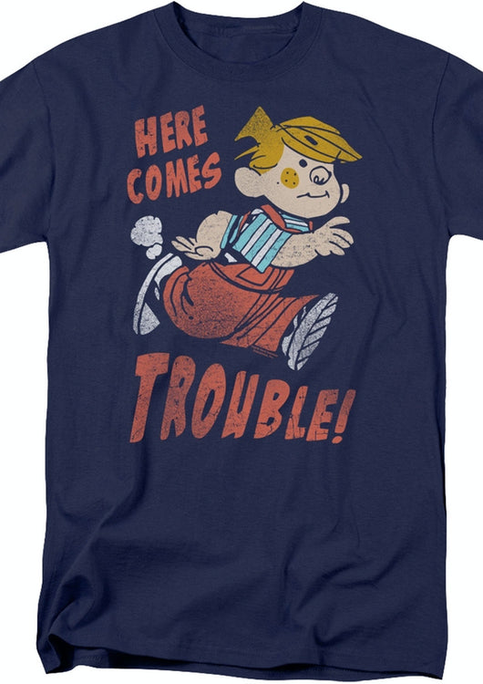 Here Comes Trouble Dennis the Menace T-Shirt - main product image