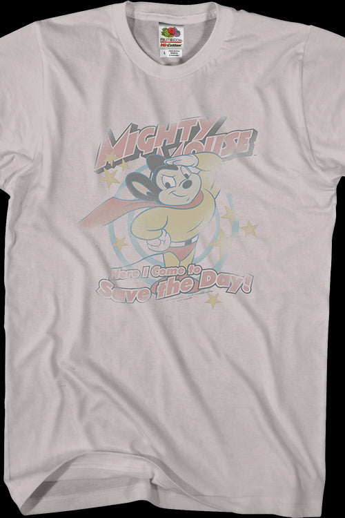 Here I Come to Save the Day Mighty Mouse T-Shirtmain product image