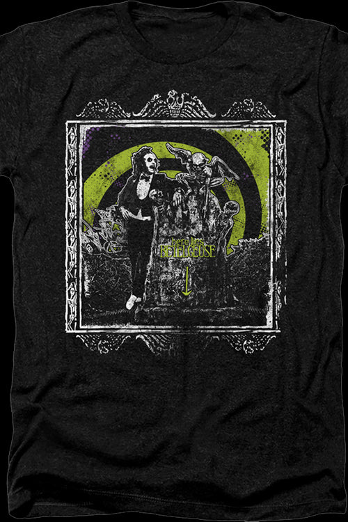 Cotton/Polyester Blend Here Lies Beetlejuice T-Shirtmain product image