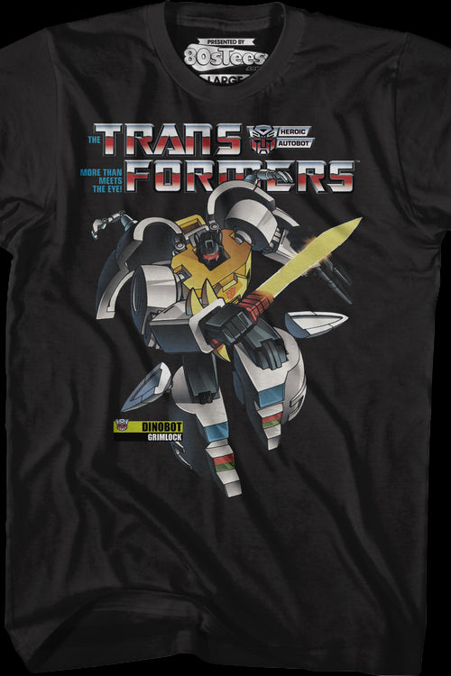 Heroic Dinobot Grimlock Transformers T-Shirtmain product image
