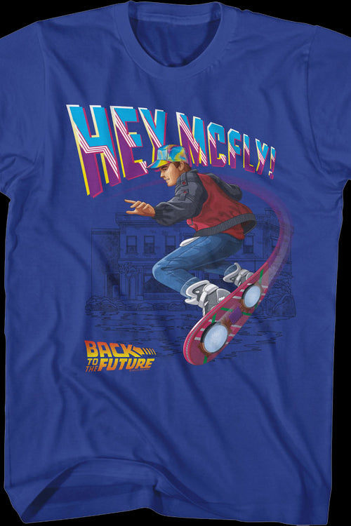 Hey McFly Hoverboard Back To The Future T-Shirtmain product image