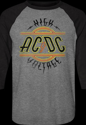 High Voltage ACDC Raglan Baseball Shirt