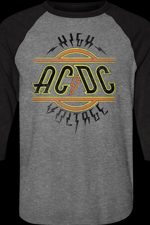 High Voltage ACDC Raglan Baseball Shirtmain product image