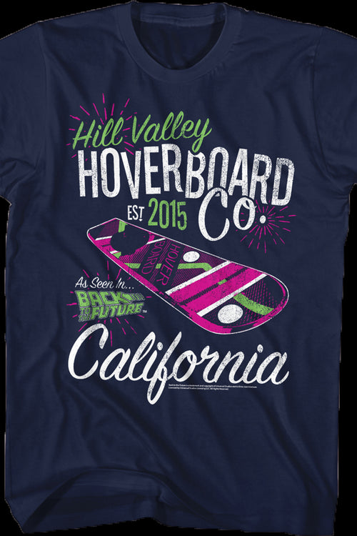 Hill Valley Hoverboard Back To The Future T-Shirtmain product image