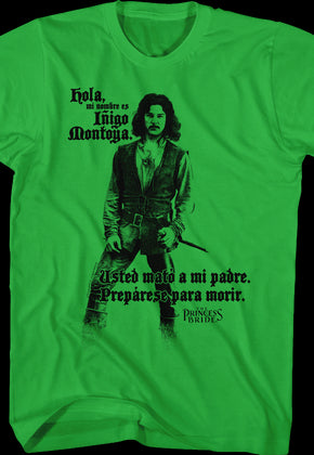 Hola Inigo Montoya Princess Bride T-Shirt