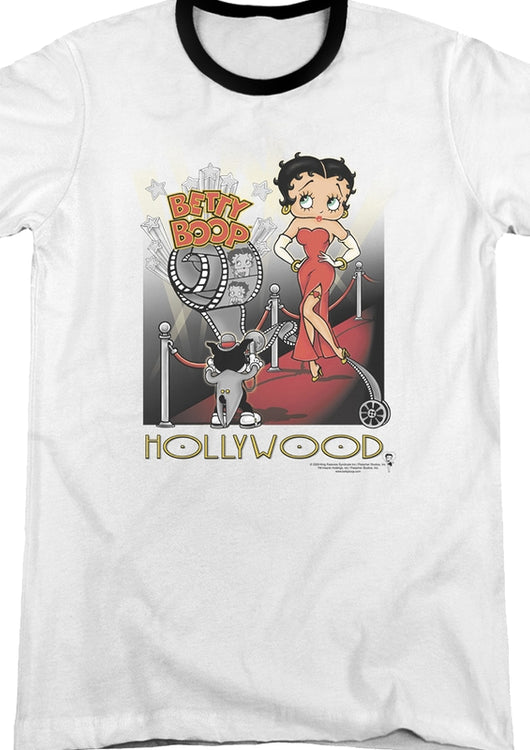 Hollywood Betty Boop Ringer Shirt - main product image