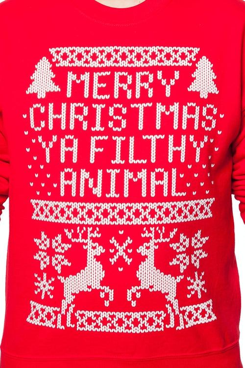 Home Alone Ya Filthy Animal Faux Ugly Sweatermain product image