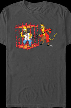 Homer In Devil's Cage The Simpsons T-Shirt