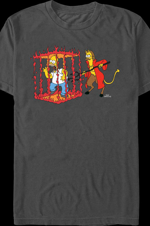 Homer In Devil's Cage The Simpsons T-Shirtmain product image
