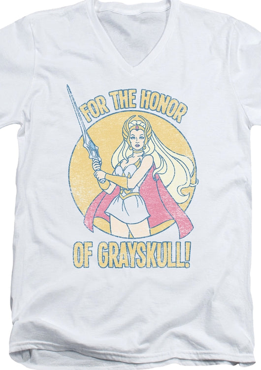 Honor of Grayskull She-Ra V-Neck Shirt - main product image
