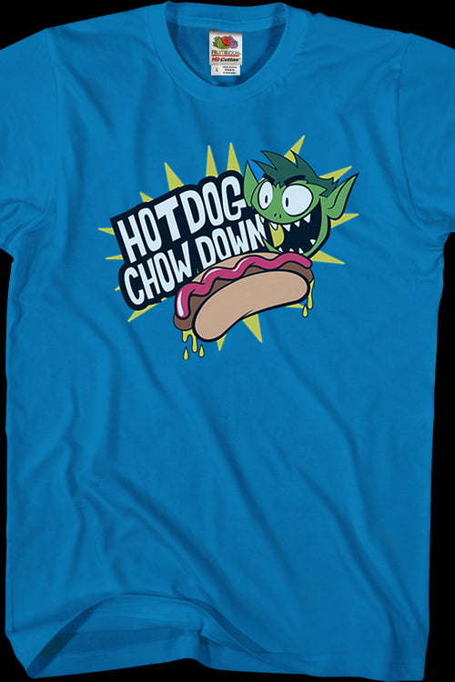 Hot Dog Chow Down Teen Titans Go T-Shirtmain product image