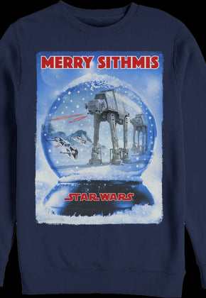 Battle of Hoth Snow Globe Star Wars Sweatshirt