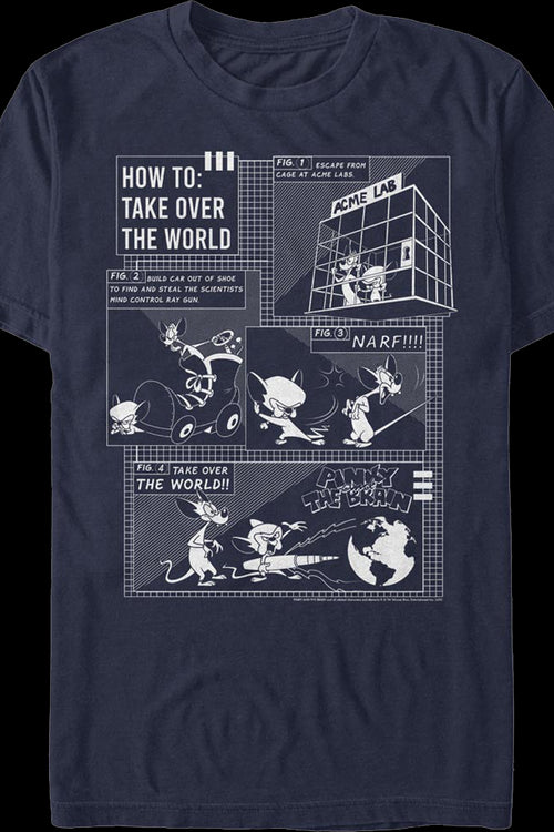 How to Take Over the World Pinky and the Brain T-Shirtmain product image