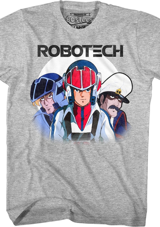 Hunter Fokker Gloval Trio Robotech T-Shirt - main product image