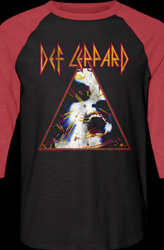Hysteria Def Leppard Raglan Baseball Shirt