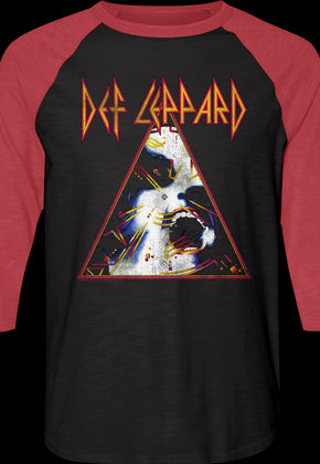 Hysteria Def Leppard Raglan Baseball Shirt