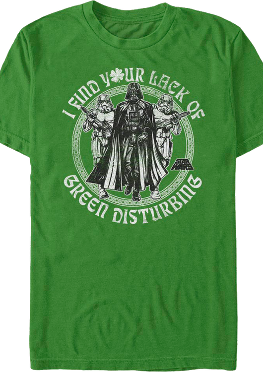 I Find Your Lack Of Green Disturbing Star Wars T-Shirt - main product image