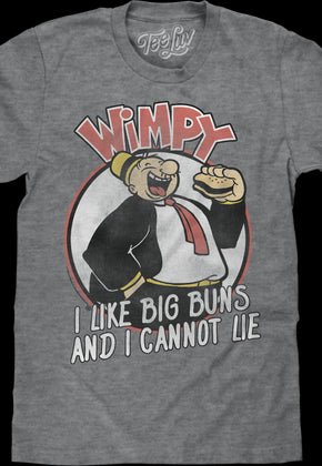 I Like Big Buns And I Cannot Lie Popeye T-Shirt