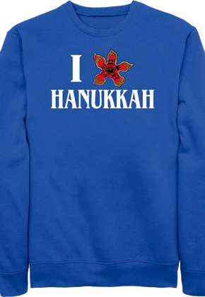I Love Hanukkah Stranger Things Sweatshirt