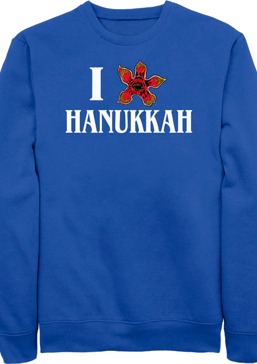 I Love Hanukkah Stranger Things Sweatshirt - main product image