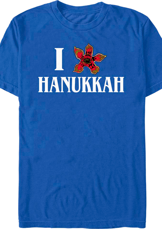 I Love Hanukkah Stranger Things T-Shirt - main product image