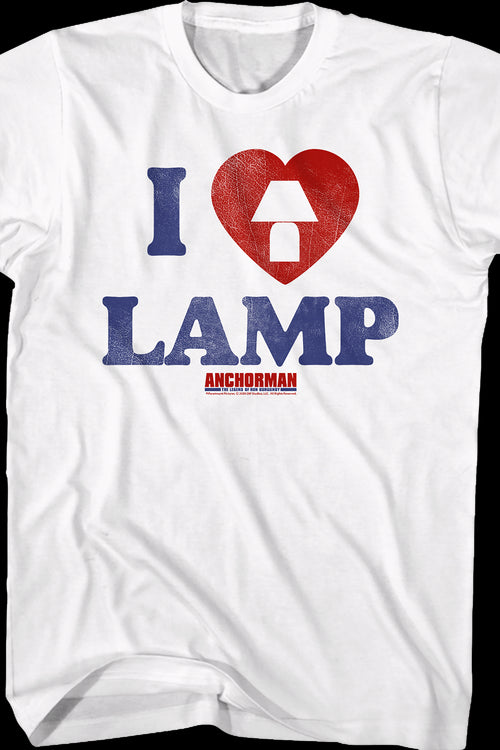 I Love Lamp Anchorman T-Shirtmain product image