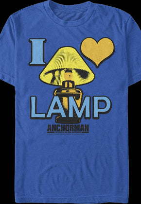 I Love Lamp Anchorman The Legend of Ron Burgundy T-Shirt