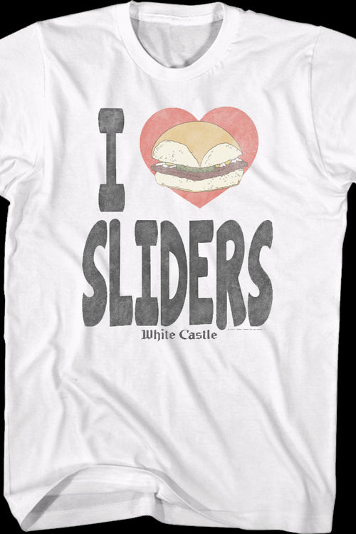 I Love Sliders White Castle T-Shirtmain product image