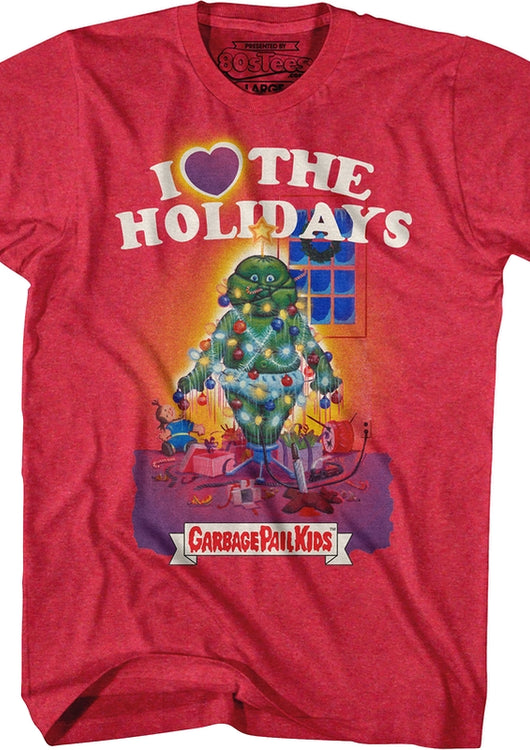 I Love The Holidays Garbage Pail Kids T-Shirt - main product image