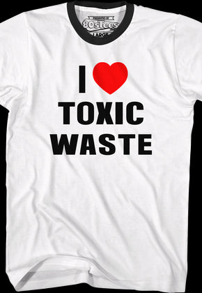 I Love Toxic Waste Real Genius Ringer Shirt