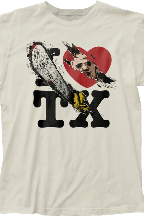 I Love TX Texas Chainsaw Massacre T-Shirtmain product image