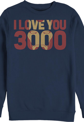 I Love You 3000 Iron Man Marvel Comics Sweatshirt