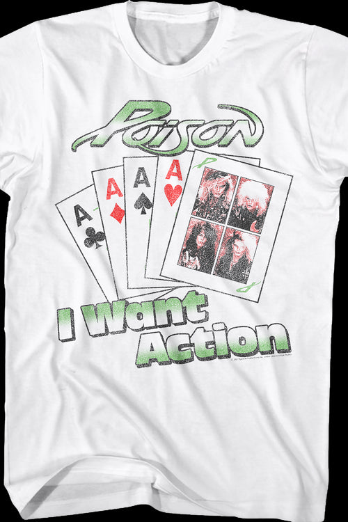 I Want Action Playing Cards Poison T-Shirtmain product image